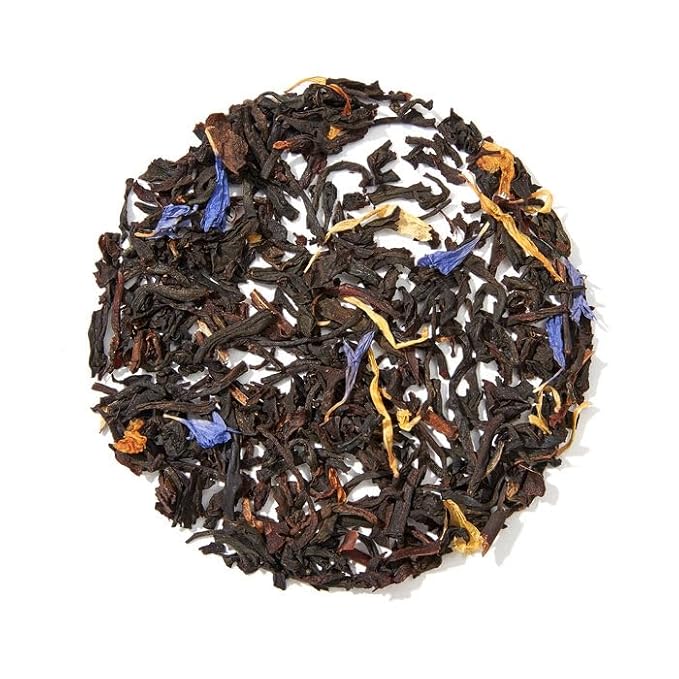 DAVIDsTEA Organic Cream of Earl Grey – High Caffeine Black Tea with Bergamot &amp Natural Vanilla – 65 Tea Bags – Smooth Citrusy &amp Rich Breakfast Blend with a Comforting Creamy Twist