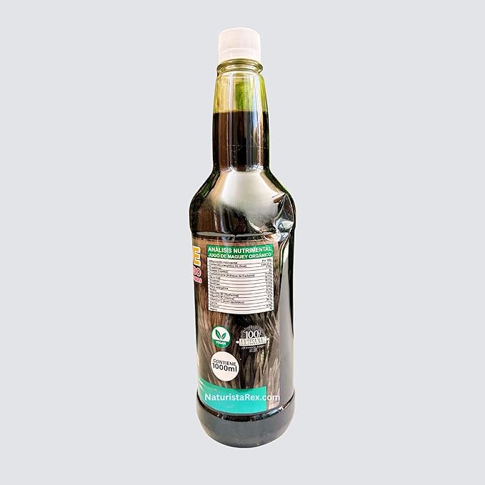 El Michoacano Maguey Juice REFORZADO with Dandelion Y 8 PLANTS more| Jugo de Maguey Reforzado con Diente de leon y 8 plantas mas 33 oz (1 LT) Tonic Drink Dietary Supplement