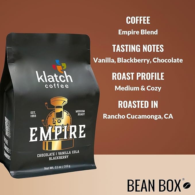 Empire Blend - Roasted by Klatch Coffee - Whole Bean Coffee - 2 Pound Bag