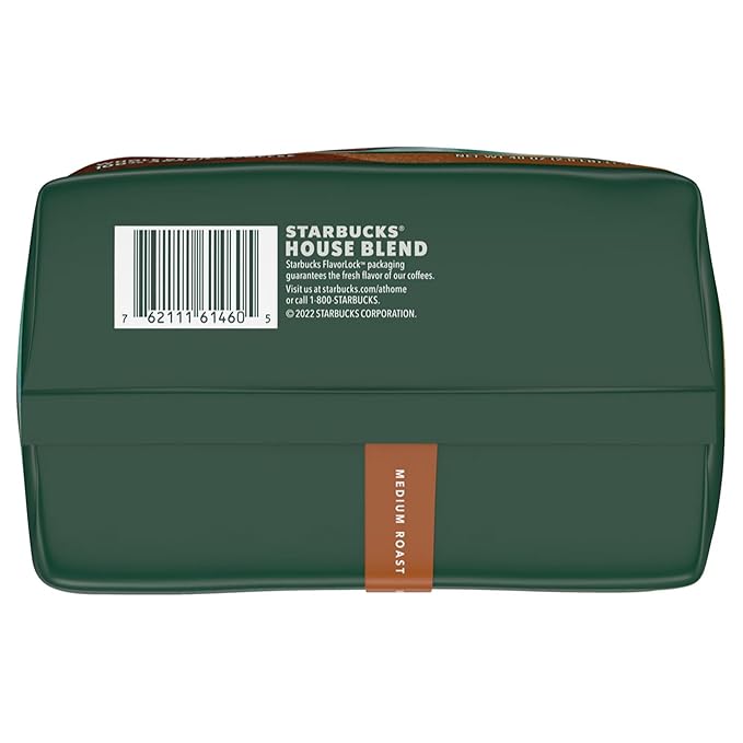 Starbucks House Blend Whole Bean Coffee (40 Ounce) (2 Pack) Brown