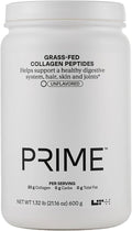 LTH Prime Collagen Peptides - Trusted by Life Time Members - Collagen Powder for Digestive Health - Supports Healthy Joints Hair &amp Skin - from Grass-Fed Cows - Unflavored - 30 Servings