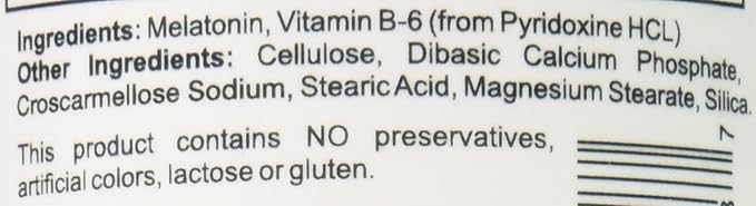 NutraBulk Melatonin 10 mg Tablets – Quick Release Natural Nighttime Sleep Aid for Adults. (300 Count)