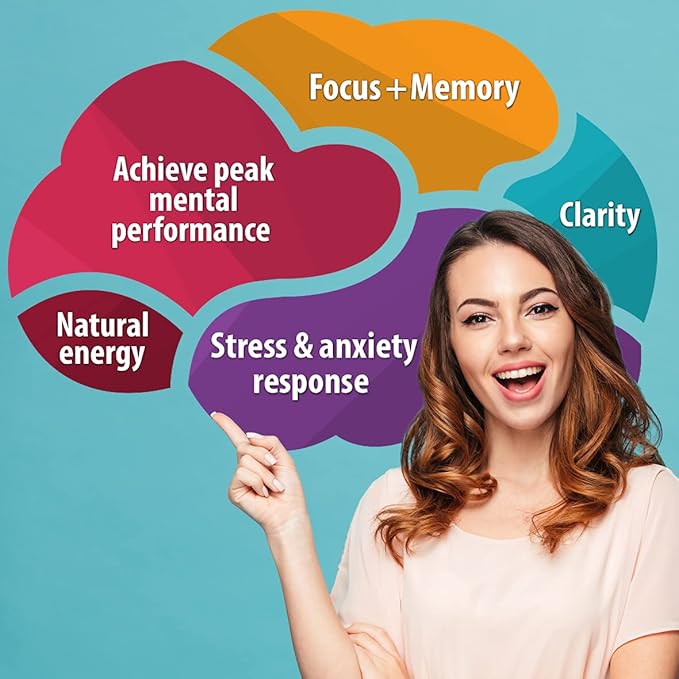 Brain Supplement / Brain Booster Supplement for Focus Memory Clarity Energy Work as Caffeine Brain Booster/ Brain Supplements for Memory &amp Focus for Brain Fog Brain Boost &amp Brain Support (