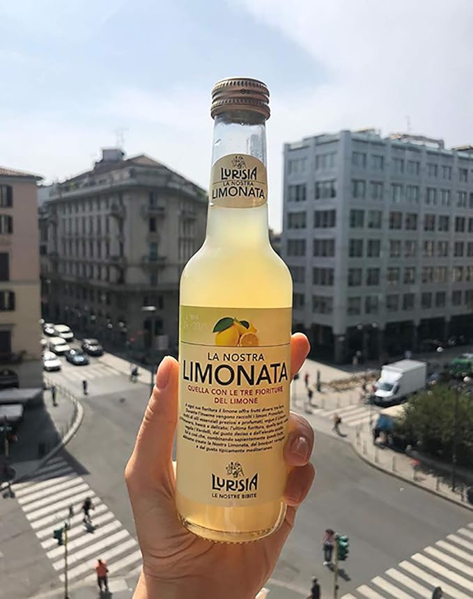Lurisia La Nostra Limonata Carbonated Lemon Beverage - 9.3 oz (12 Glass Bottles)