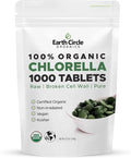 Organic Chlorella Tablets 1000 Count | High Potency Chlorophyll Supplement | Pure Chlorella Pyrenoidosa | Broken Cell Wall for Maximum Absorption | Vegan Kosher Non-GMO Superfood - Pack of 1