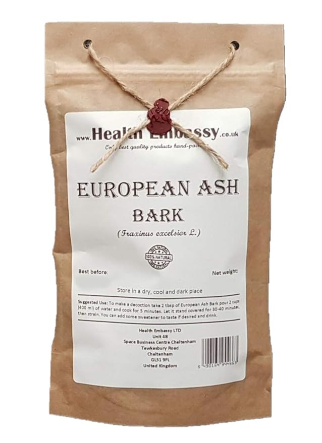 Health Embassy European Ash Bark | Fraxinus excelsior L | Herbal Tea (50g)