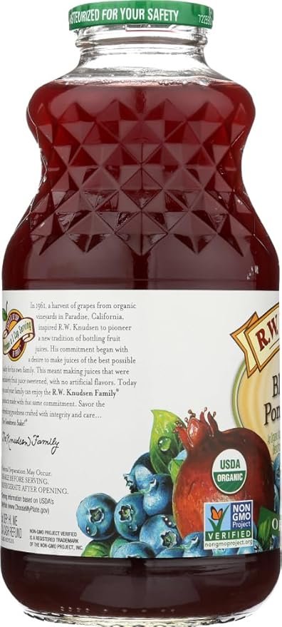 R.W. Knudsen Blueberry Pomegranate Juice OG2 32 oz. (Pack of 12)
