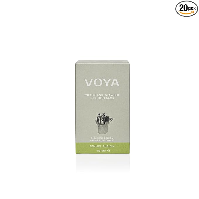 VOYA Fennel Fusion Organic Seaweed Tea 20 Infusion Bags 1.06oz