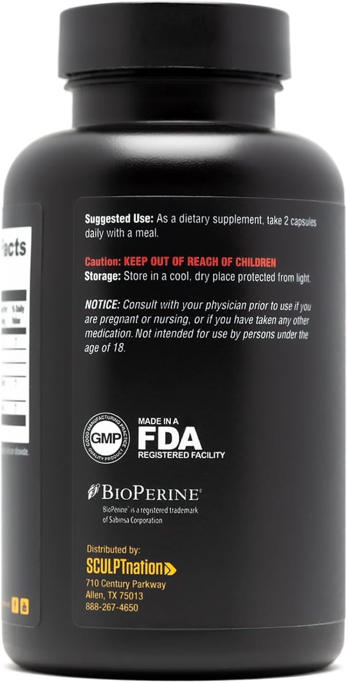 Sculpt Nation by V Shred Powerful Turmeric Supplement - Turmeric Curcumin with Black Pepper &amp Patented Ingredients for Joint Health - 60-Day Supply