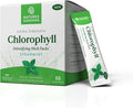 Nature's Sunshine Chlorophyll Stick Packs: Supercharge Your Detox and Boost Gut Health in Convenient Delicious Stick Packs (Spearmint)