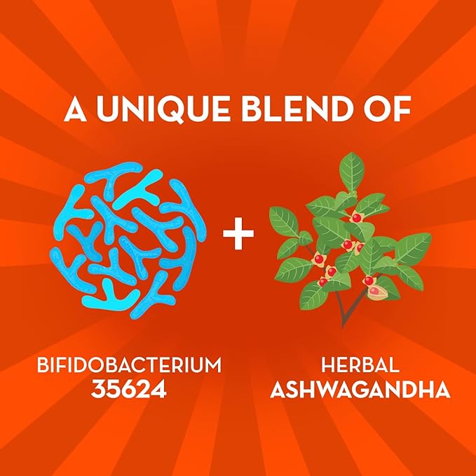 Align Probiotic Gut Health + Stress Support with Probiotics for Digestive Health and Ashwagandha to Help Calm Mind and Body* #1 Doctor Recommended Brand‡ 21 Capsules