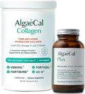 ALGAECAL Calcium &amp Collagen Bundle – Hydrolyzed Collagen Complete with Clinically-Supported Verisol Fortibone &amp Fortigel Plus Vitamin D3 K2 Magnesium &amp Trace Minerals for Bone Health &