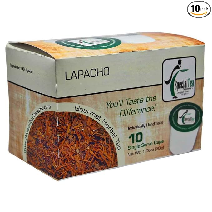Special Tea Company Lapacho Herbal Tea Single Serve Cups (Pack of 10)