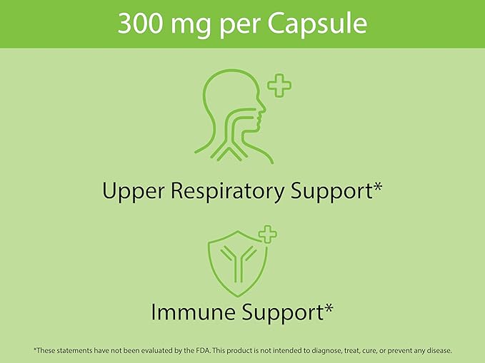 KOYAH - Organic Stinging Nettle Leaf Capsules – Freeze-Dried – 300 mg (2400 mg Fresh) Upper Respiratory Support &amp Immune Support - 60 Capsules
