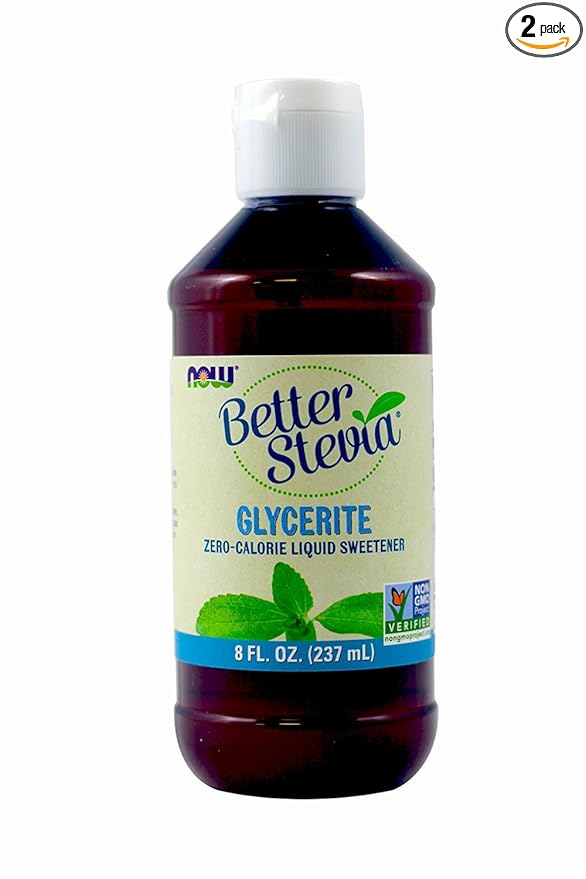 Now Foods Stevia Glycerite 8 Fl Ounces (Pack of 2)
