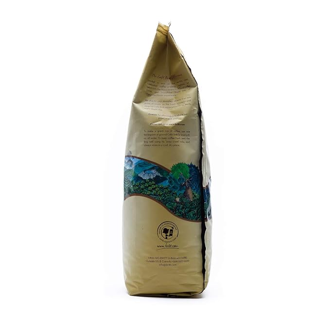 Café Britt® - Costa Rican Decaffeinated Coffee (2 Lbs.) (2-Pack) (4 Lbs Total) - Whole Bean Arabica Coffee Kosher Gluten Free 100% Gourmet &amp Dark Roast