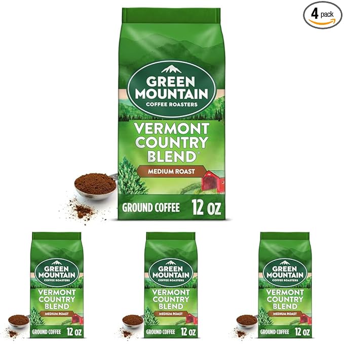 Green Mountain Coffee Signature Vermont Country Blend Ground Coffee 12oz (Pack of 4)