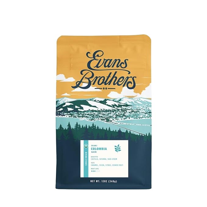 Colombia Nariño - Roasted by Evans Brothers Coffee - Whole Bean Coffee - 12 Ounce Bag