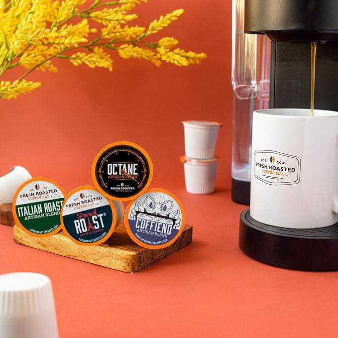 Fresh Roasted Coffee Bold Artisan Blend Variety Pack K-Cup Compatible 96 Pods