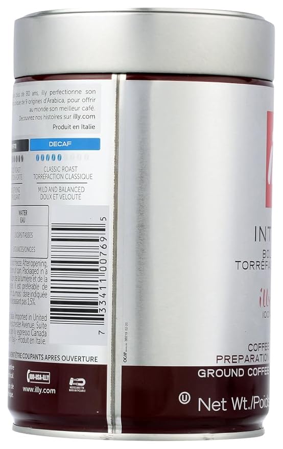 illy Caffe Scuro Drip Grind (Dark Roast Brown Band) 8.8-Ounce Tins (Pack of 3)