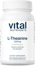 Vital Nutrients L-Theanine 200mg - Vegan Supplement - L Theanine Supplement Supports Normal Stress Levels and Cognitive Function* - Gluten Dairy and Soy Free - 60 Capsules