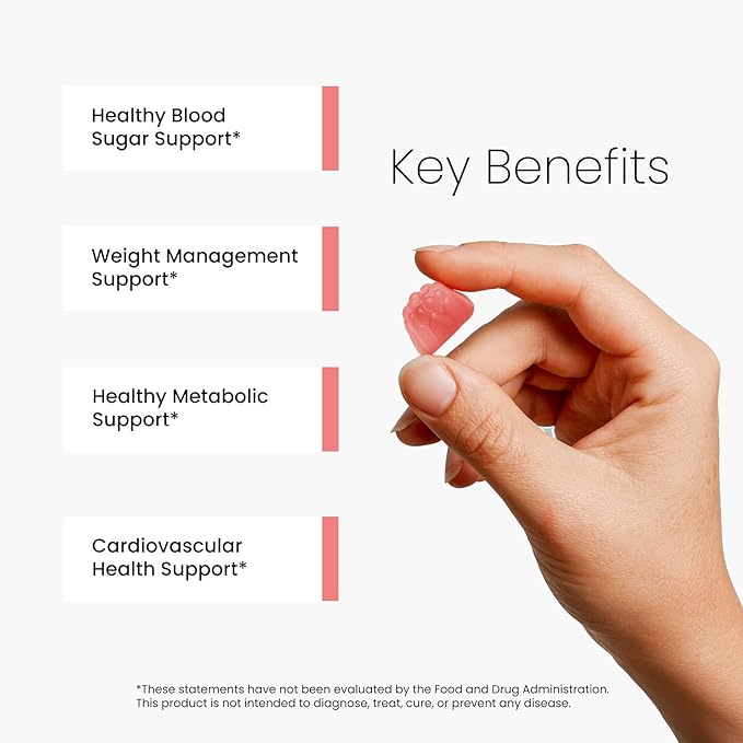 Berberine HCl Gummies Supplement 2000mg High Potency Berberine with Ceylon Cinnamon Chromium and Bitter Melon for Women &amp Men Metabolism Support AMPK Sugar Free Vegan 120 Count 60 Day Supp
