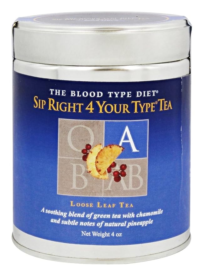 D'Adamo Personalized Nutrition Sip Right 4 Your Type Tea A 4 oz