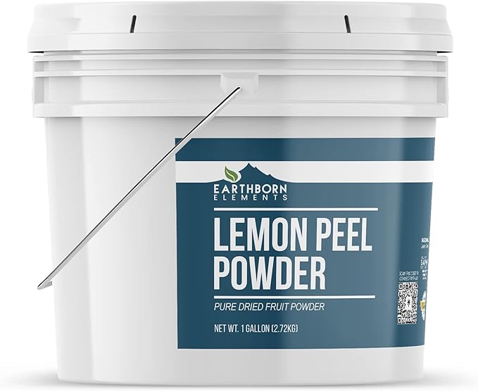 Earthborn Elements Lemon Peel Powder 1 Gallon Pure &amp Natural No Additives Food Grade