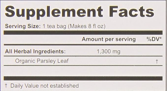 Buddha Teas Parsley Leaf Tea 18 Count (Pack of 6)