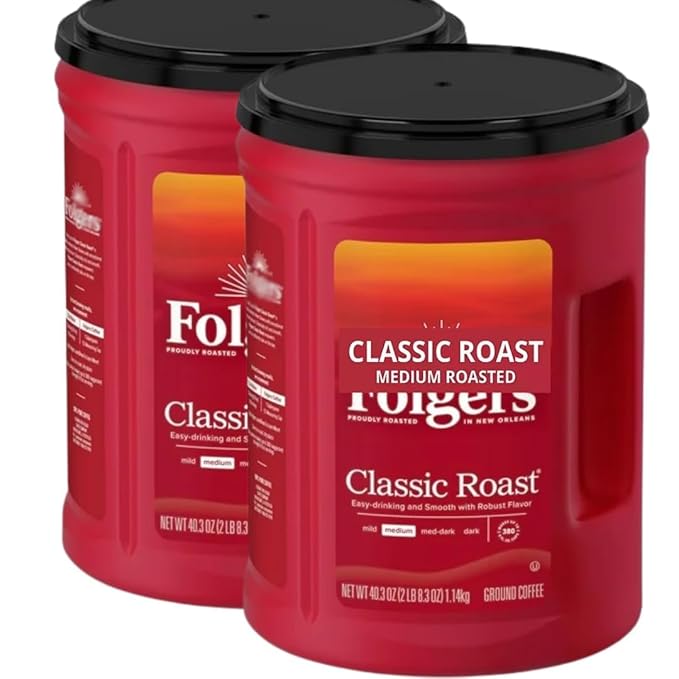 Classic Roast Ground Coffee 43.5 oz Case Pack of 6 2400 Servings Business Coffee Supply