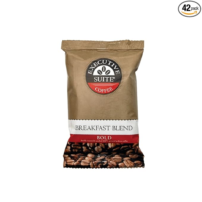 Executive Suite® Breakfast Blend Bold Coffee Packets 1.5 Oz Box Of 42