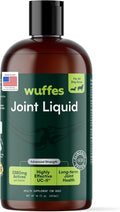 Wuffes Advanced Joint Liquid for Dogs Hip &amp Joint Support Supplement with Glucosamine Chondroitin UC-II® Collagen and MSM for Small &amp Large Breeds 16 Oz