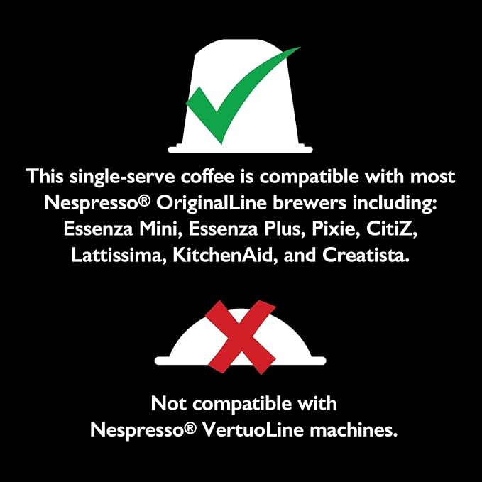 Fresh Roasted Coffee for Nespresso OriginalLine Sangallo Italian Craft Espresso 60 Count Aluminum Capsules