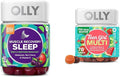 OLLY Muscle Recovery Sleep Gummies 40 Count and Teen Girl Multi Gummy Vitamins 70 Count