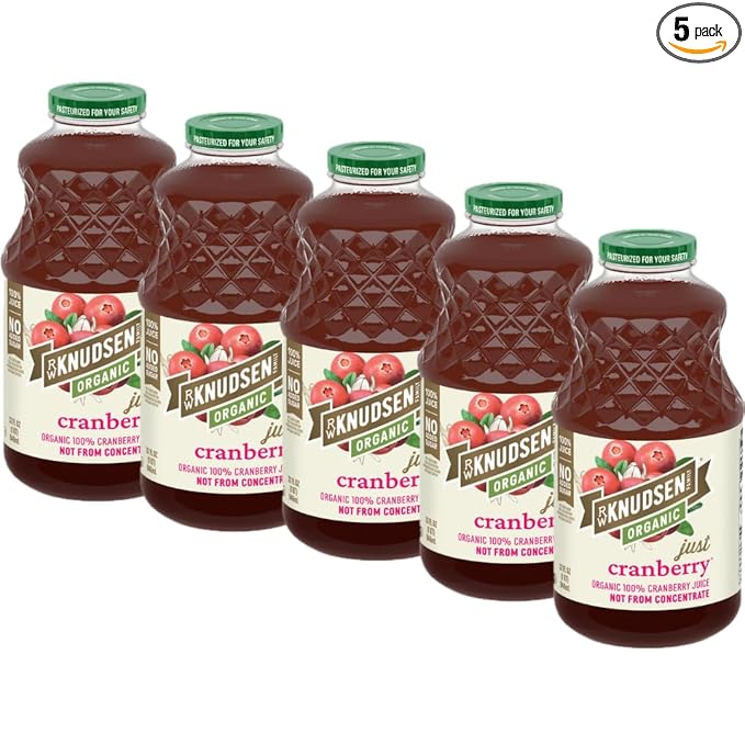 R.W. Knudsen Organic Pure Pomegranate Juice – 32 oz | 100% Juice | Cold-Pressed Unsweetened | Antioxidant-Rich Beverage for Everyday Wellness