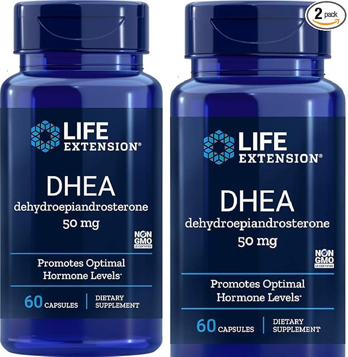 Life Extension DHEA 50 Mg 60-Capsules (2 Pack)