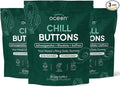 Organics Ocean Chill Buttons – Natural Ashwagandha Gummy Supplement with Organic KSM-66 Saffron &amp Rhodiola Rosea – Supports Relaxation Mood Focus &amp Energy - 3-Pack 180 Count