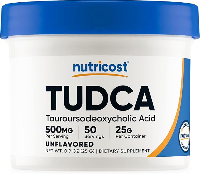 Nutricost Tudca Powder 25 Grams (Tauroursodeoxycholic Acid) - Gluten Free Non-GMO