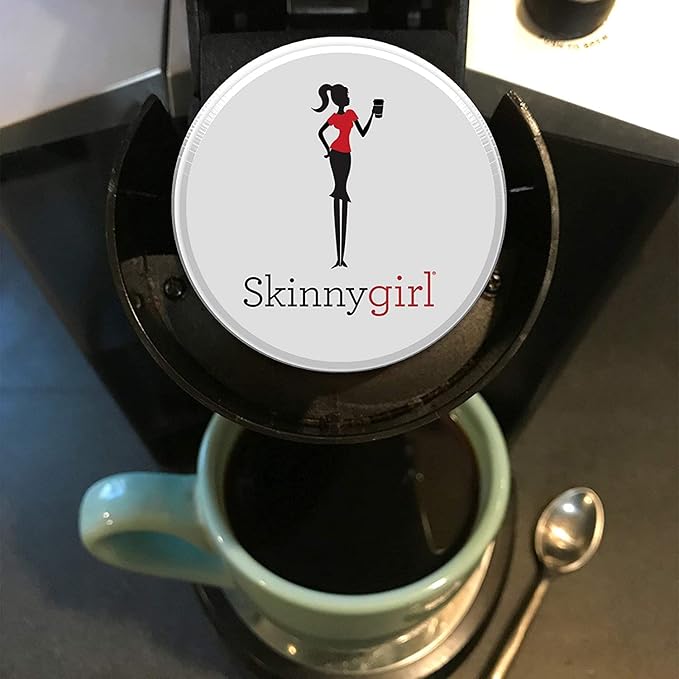 Skinnygirl Flavored Coffee Pods Single Serve Coffee for Keurig K Cups Machines 24 Count Americano Espresso Roast and 24 Count Salted Caramel 48 Total Recyclable Pods