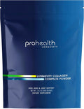 ProHealth Longevity Collagen Complete Powder - for People Over 40. 20g Multi Collagen. Hyaluronic Acid. for Joints Bones Hair Skin Muscles Gut - 30 Servings
