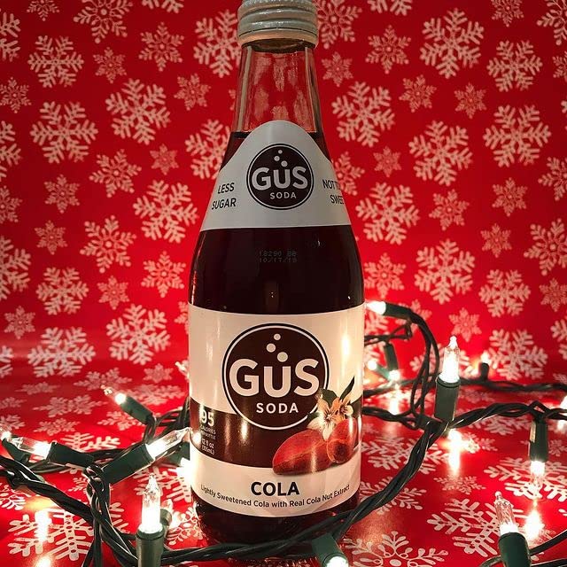 GuS Grown-Up Soda | Lightly Sweetened Sodas with Real Juices | 12 Fl Oz (Pack of 24) (Dry Cola)