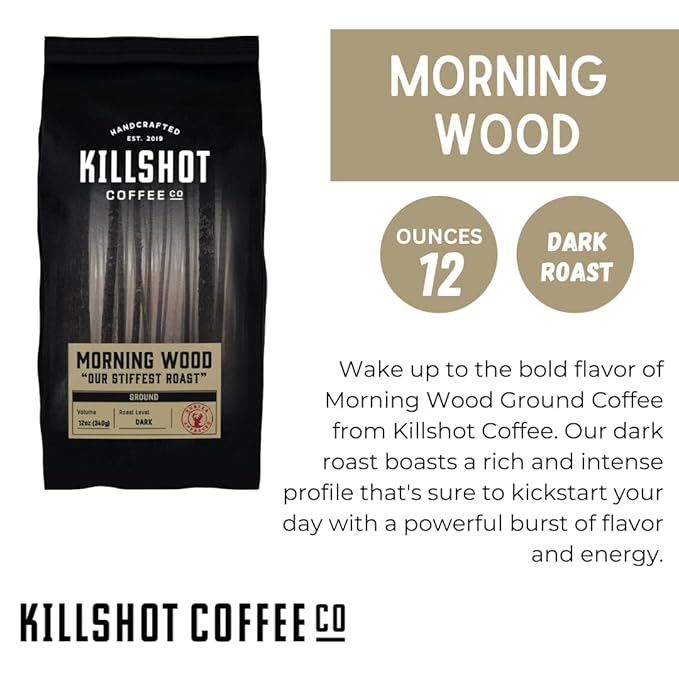 Killshot Coffee Ground Coffee 12 oz Variety Pack of 3