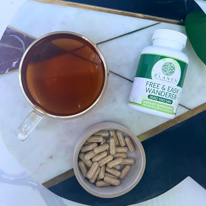 Elanen Naturals Xiao Yao San Free and Easy Wanderer Xiao Yao Wan Xiao Yao Pian 100 Vegetarian Capsules