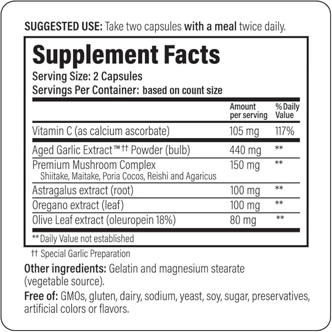 Kyolic Aged Garlic Extract Formula 103 Immune Support* 300 Capsules