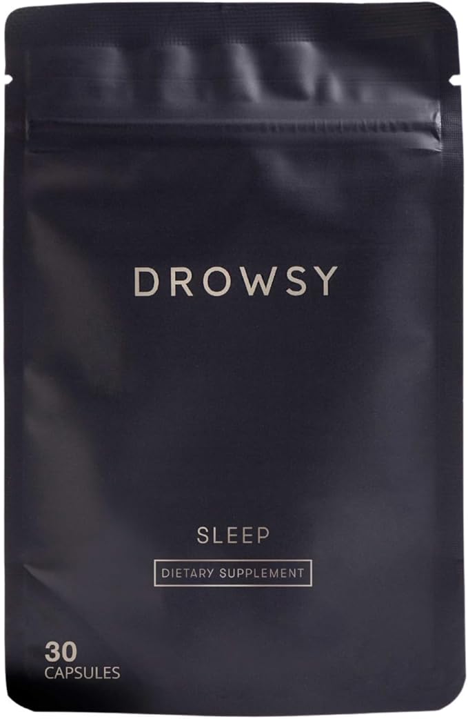 DROWSY Daily Radiance Duo Gift Set – Day &amp Night Beauty Supplements – Collagen Hyaluronic Acid &amp Vitamin C for Skin Support and Sleep Capsules with Magnesium L-Tryptophan &amp L-Theanine fo