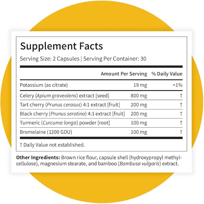 Pattern Wellness Uric Acid Support Supplement – Supports Uric Acid Balance &amp Joint Wellness – Herbal Formula – 3rd Party Lab Tested – 60 Veggie Capsules
