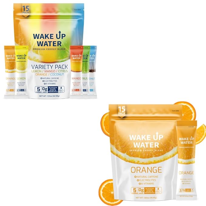 Variety + Orange (15+15 Pack) - Energy + Hydration Packets