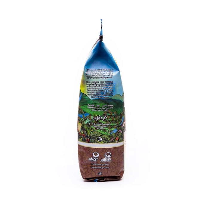Café Britt® - Costa Rican Tres Rios Valdivia Coffee (12 oz.) (3-Pack) - Whole Bean Arabica Coffee Kosher Gluten Free 100% Gourmet &amp Medium Light Roast