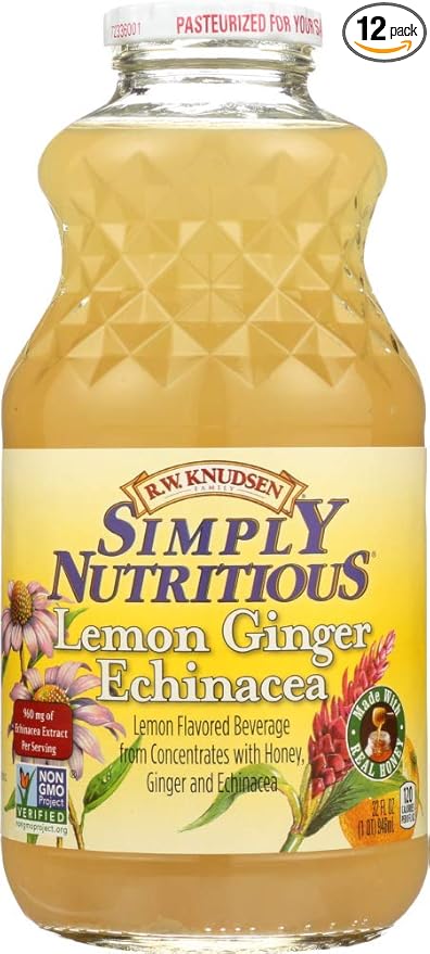 Knudsen Juice Simply Nutritious Lemon ginger Echinacea 32 fl.oz(Pack of 12)