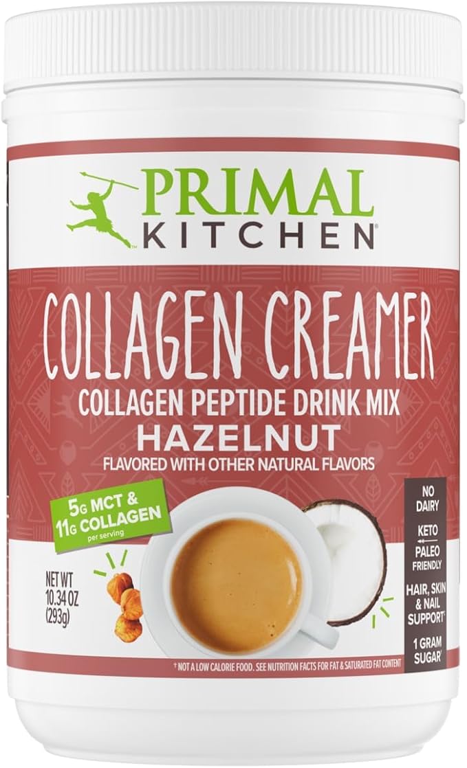 Primal Kitchen Collagen Powder Variety Pack – Vanilla Coconut 14.4 oz Chocolate Coconut 15 oz Hazelnut 10.34 oz – Paleo Friendly Keto Certified Collagen Peptides